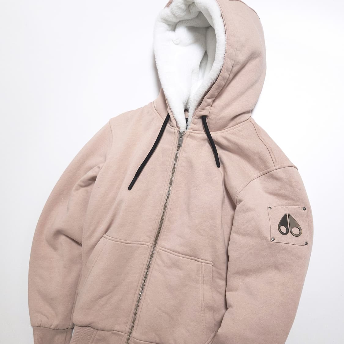 무스너클 우먼 버니스웨터 후드 집업 자켓 로즈 상품이미지2