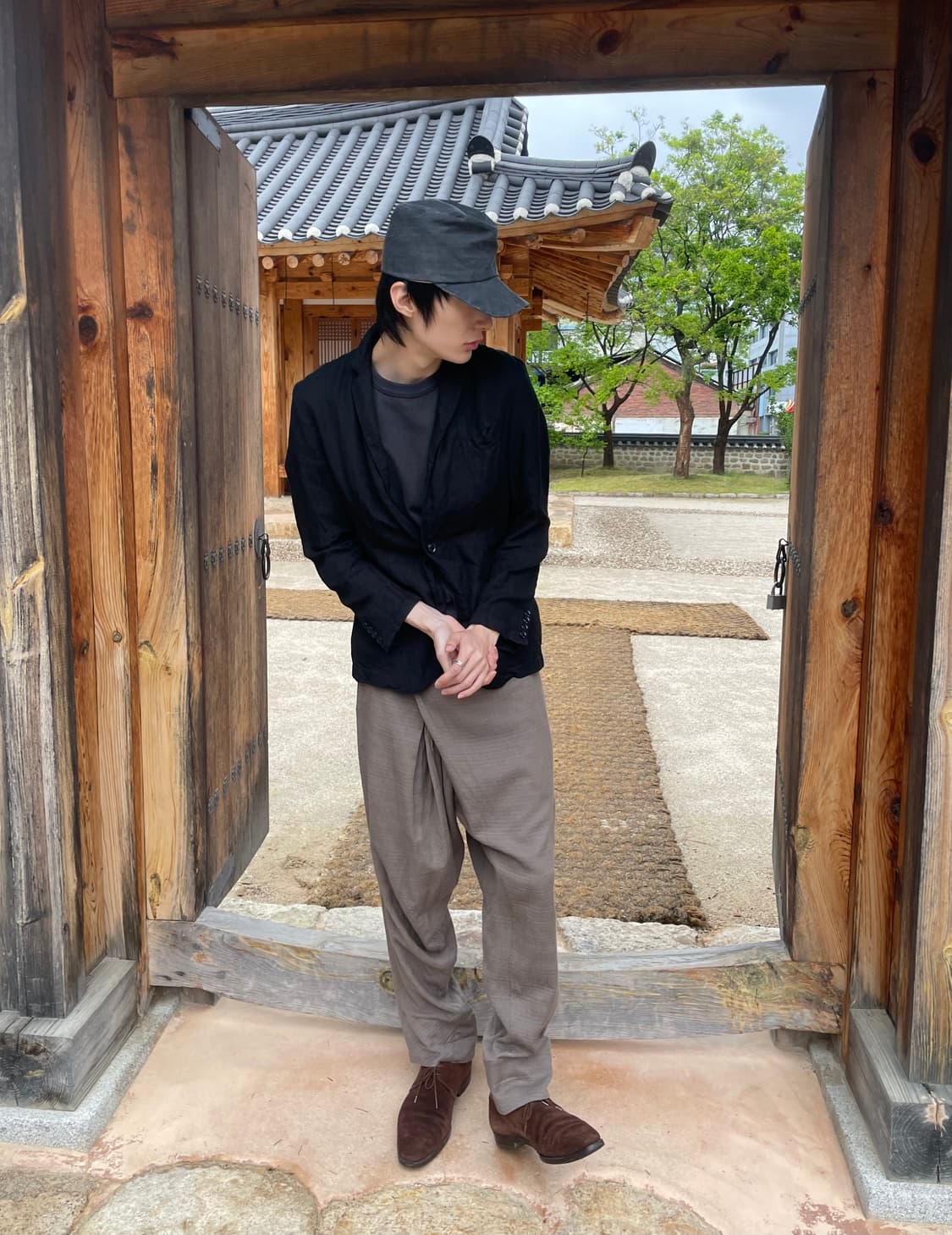 초가 Julius drape 사루엘 pants 상품이미지1