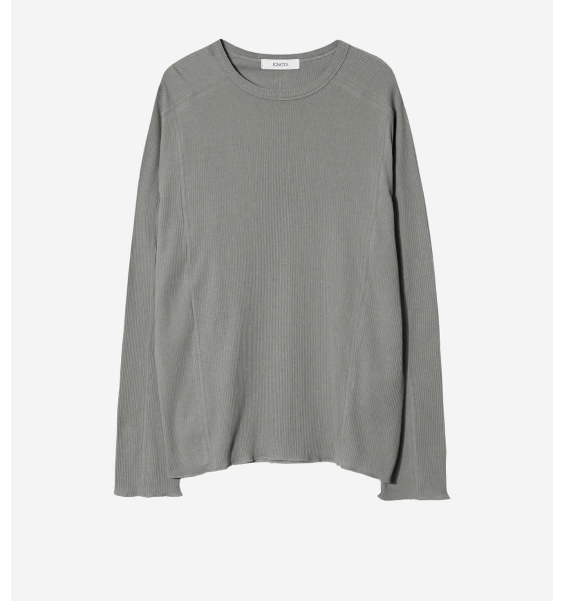 이그노타 CORE:14 CUT LONG SLEEVE 롱슬리브 카키 그레이 상품이미지1