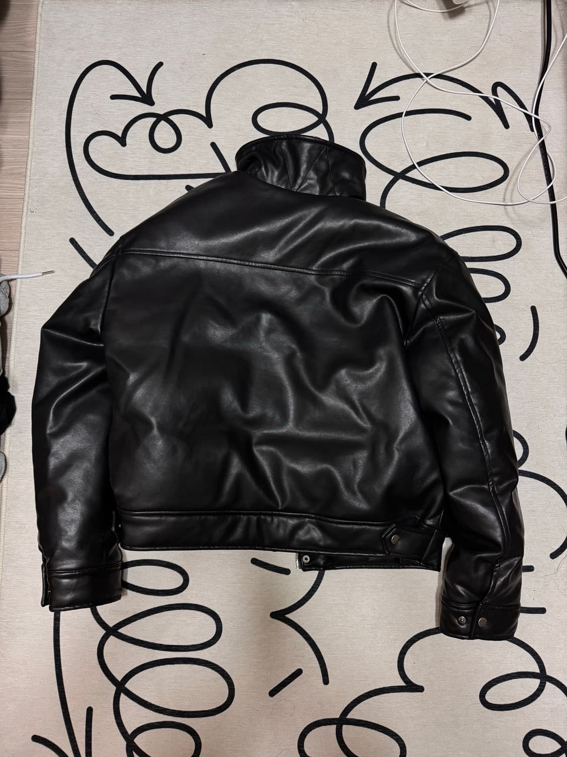 [L] 문선 레더 구스다운 상품이미지4