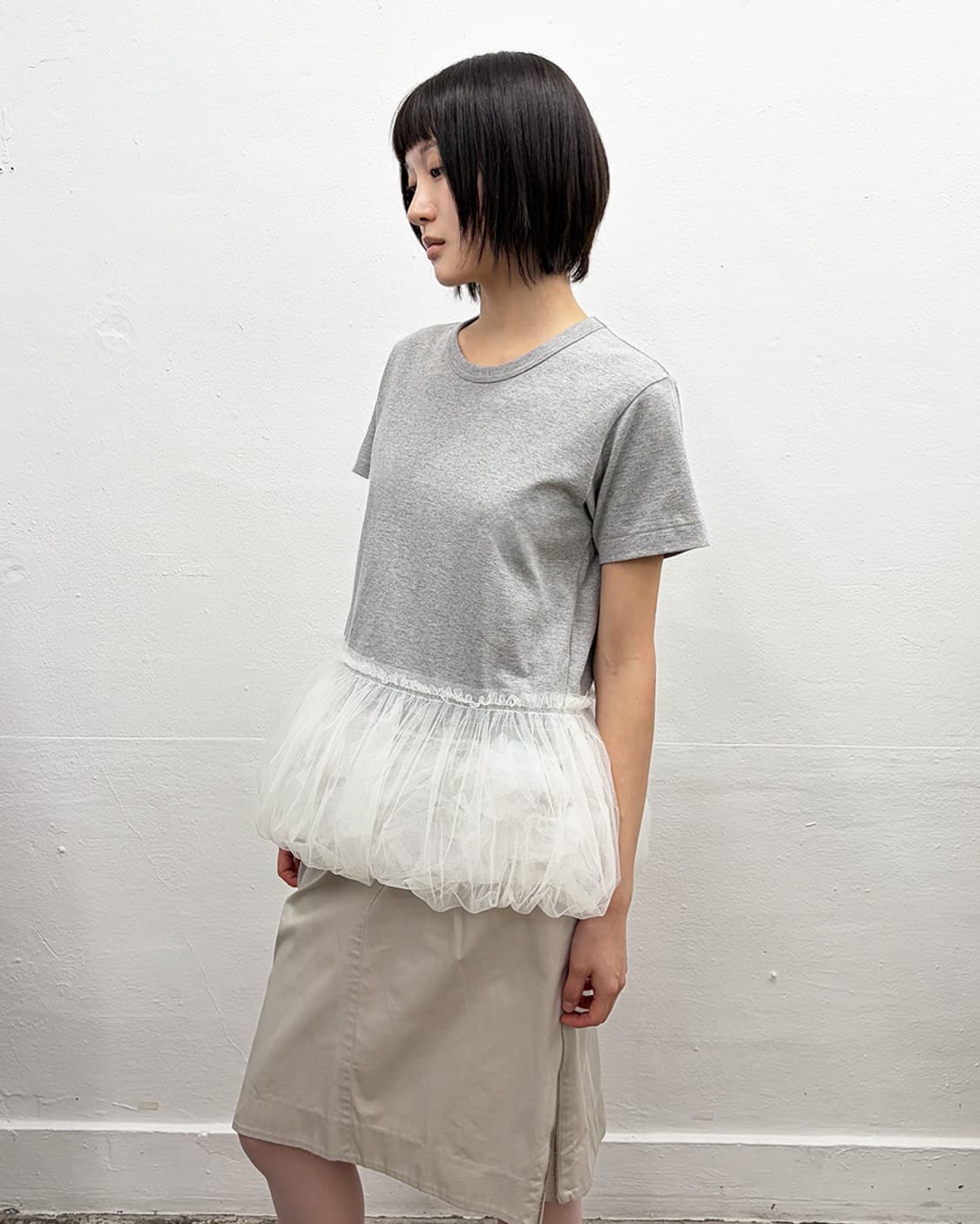 꼼데가르송 걸 튤 트리밍 티셔츠 상품이미지3