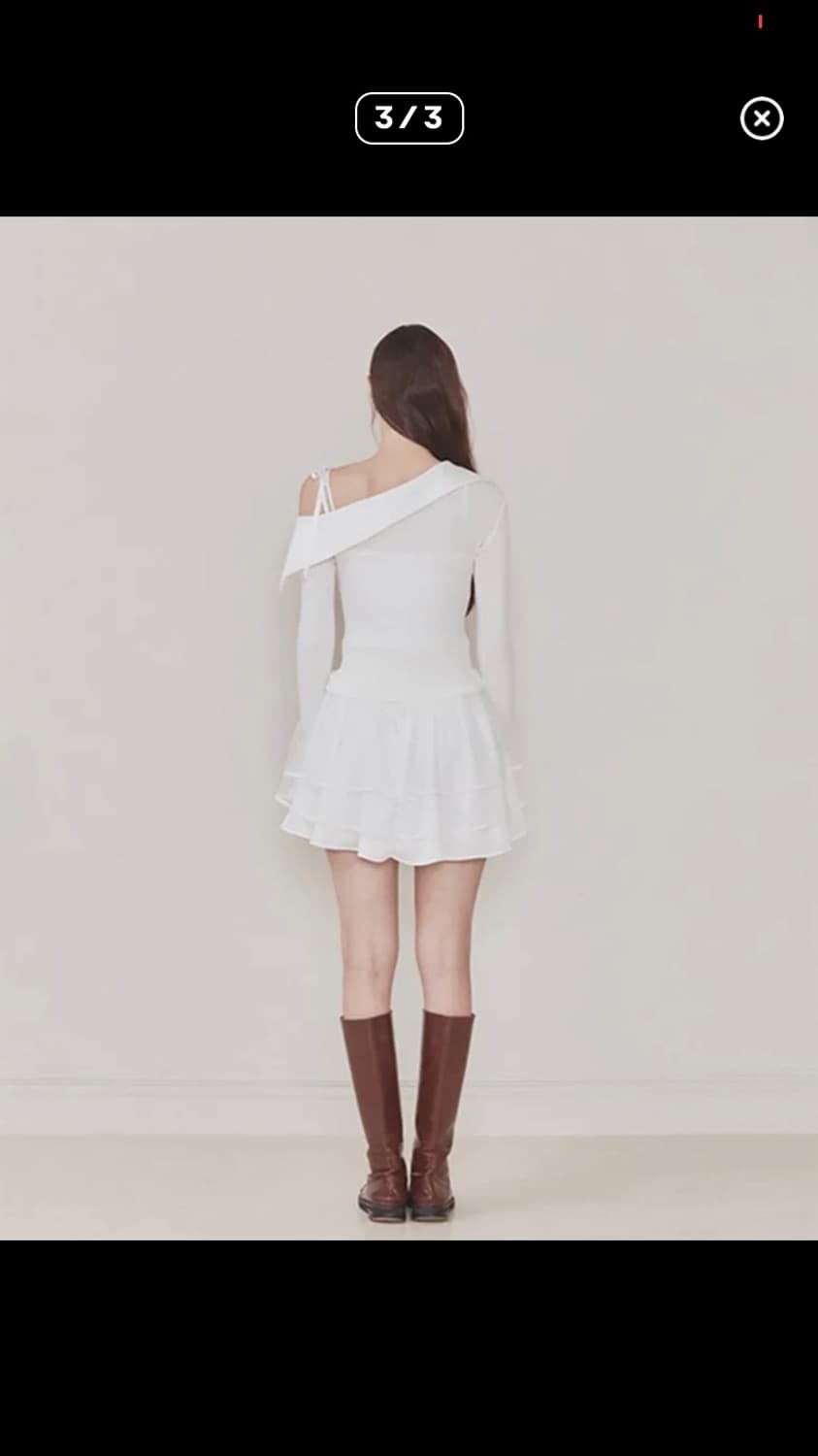 낫유어로즈 버니탑 세트 화이트 상품이미지3