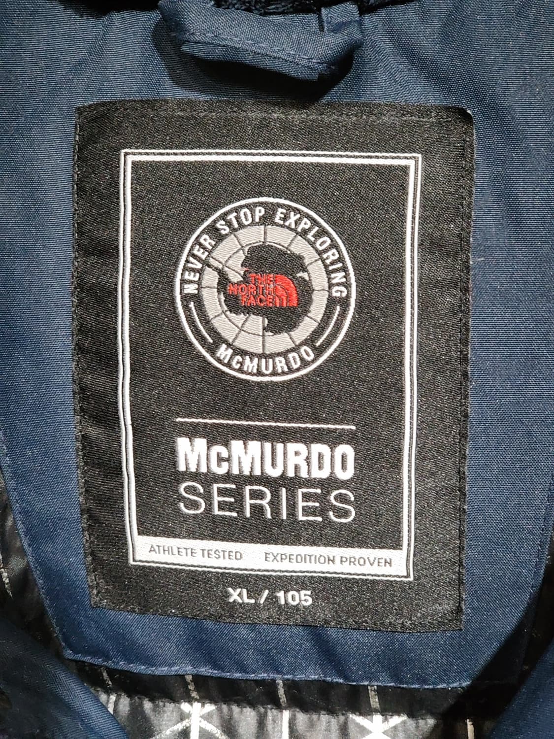 (XL) 노스페이스 맥머도 패딩점퍼 네이비 거위털 구스다운 자켓  상품이미지3