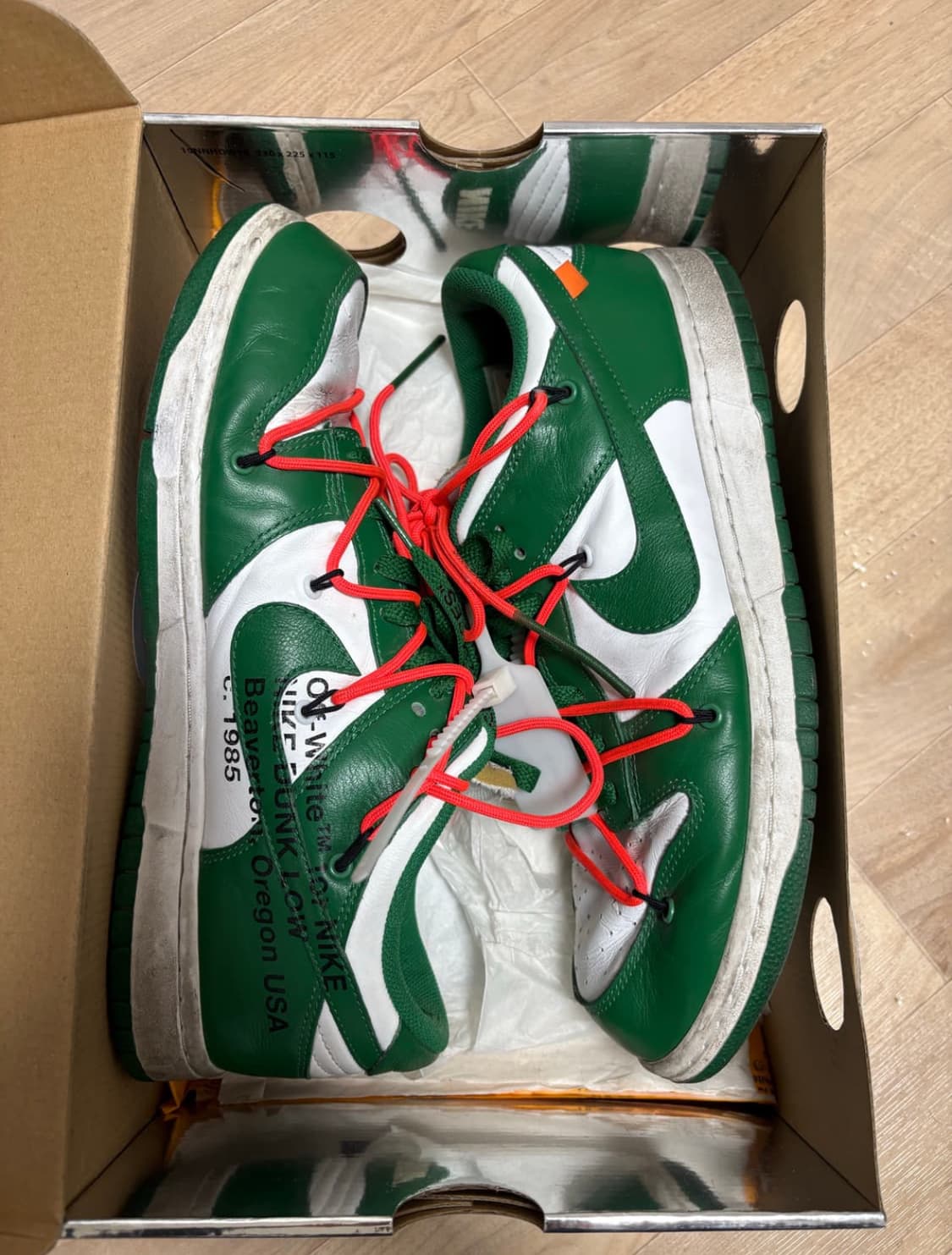 나이키 오프화이트 덩크 그린 290 상품이미지2