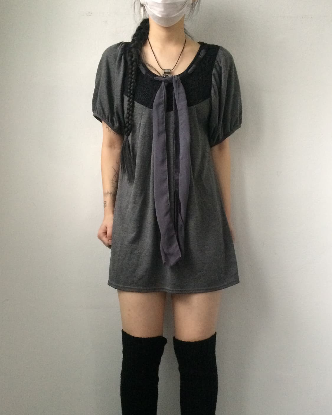 Tied point puff top 상품이미지1