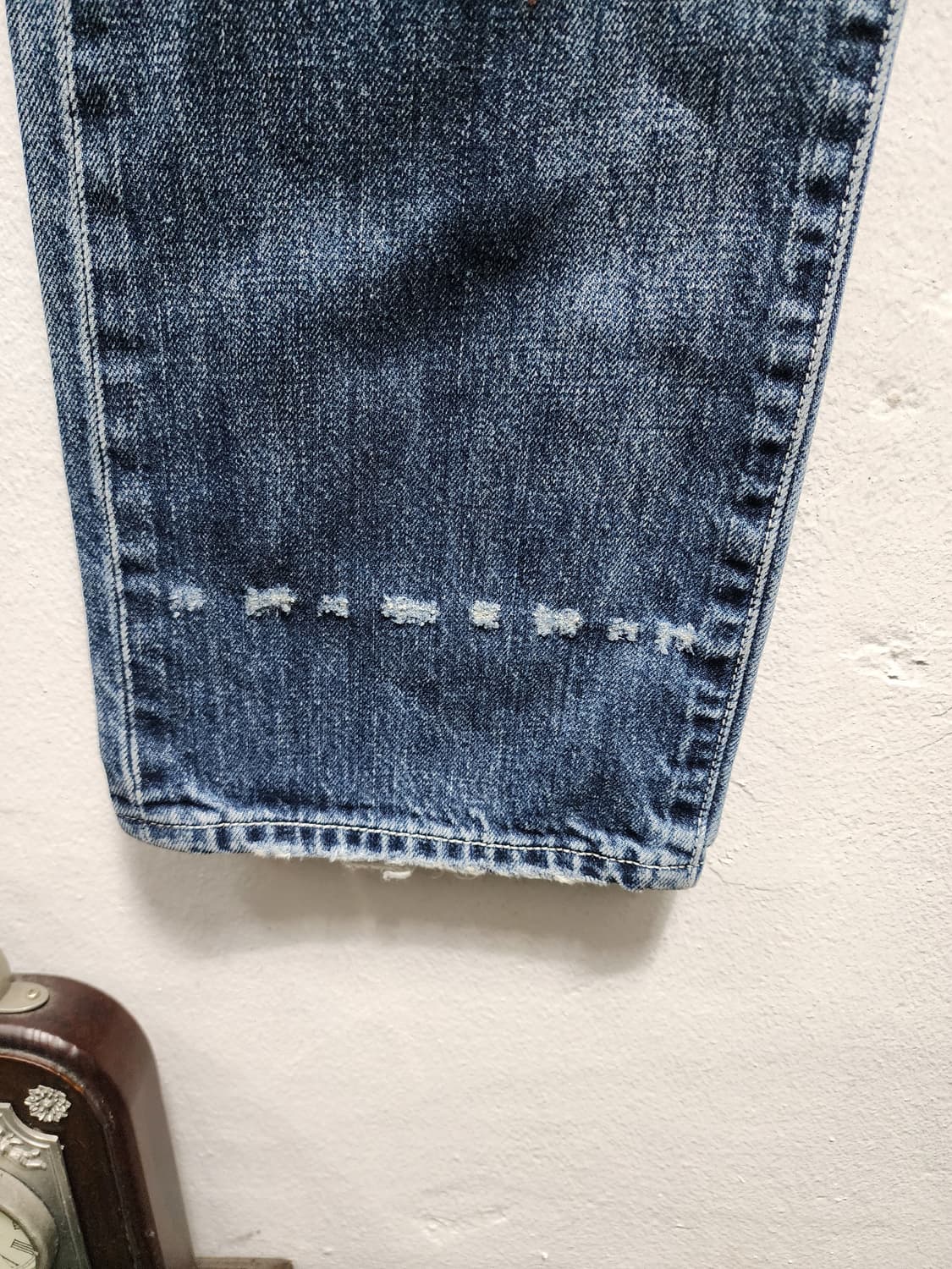 JPN 리바이스 90s 501 데미지 워싱 데님 팬츠 상품이미지3