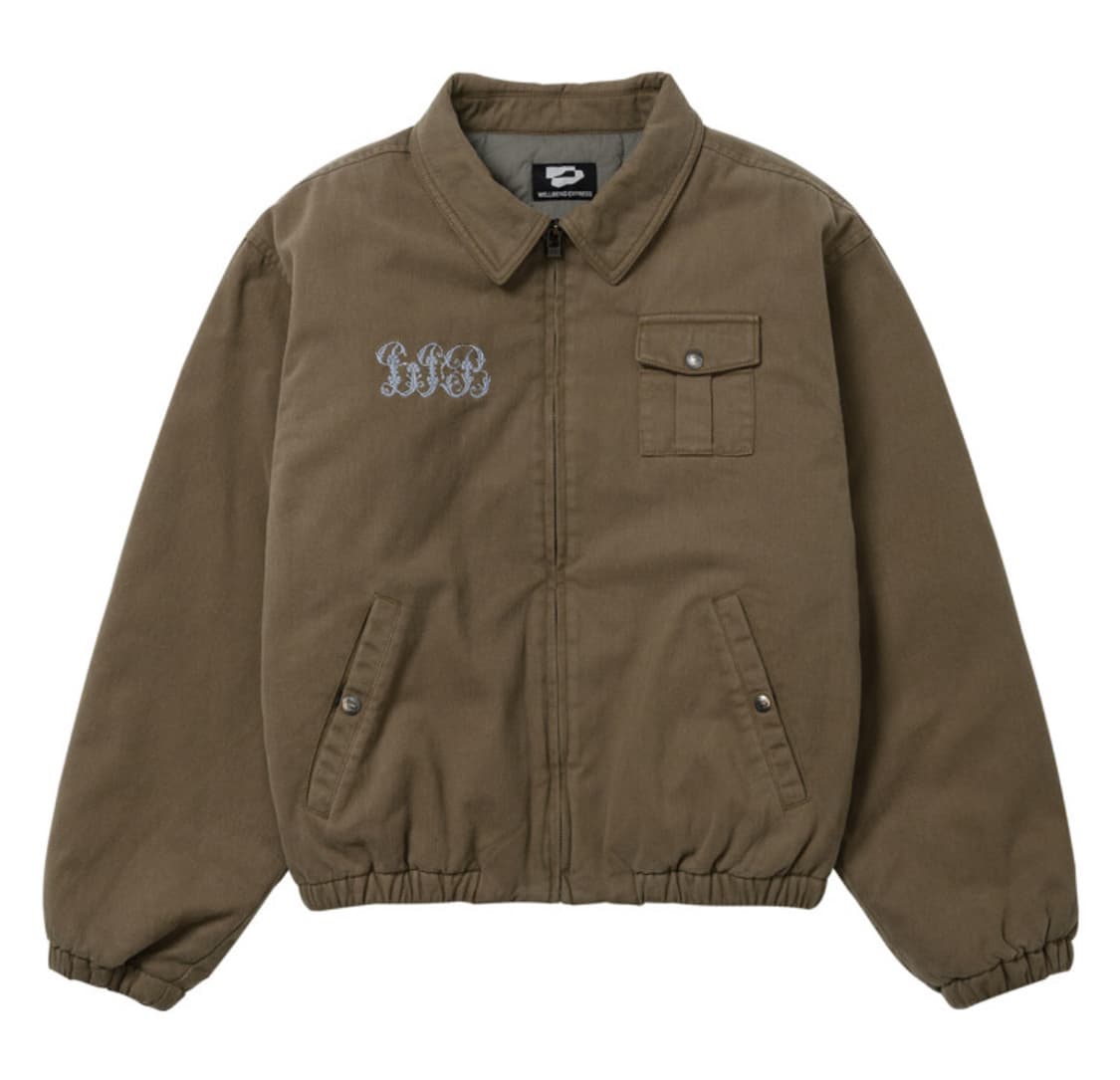 웰빙익스프레스 봄버자켓 Soft Cotton Bomber Brown 상품이미지1