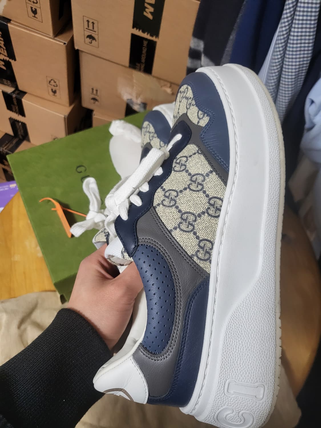 24SS 구찌 GG 청키 스니커즈 7.5(260-265) 상품이미지4