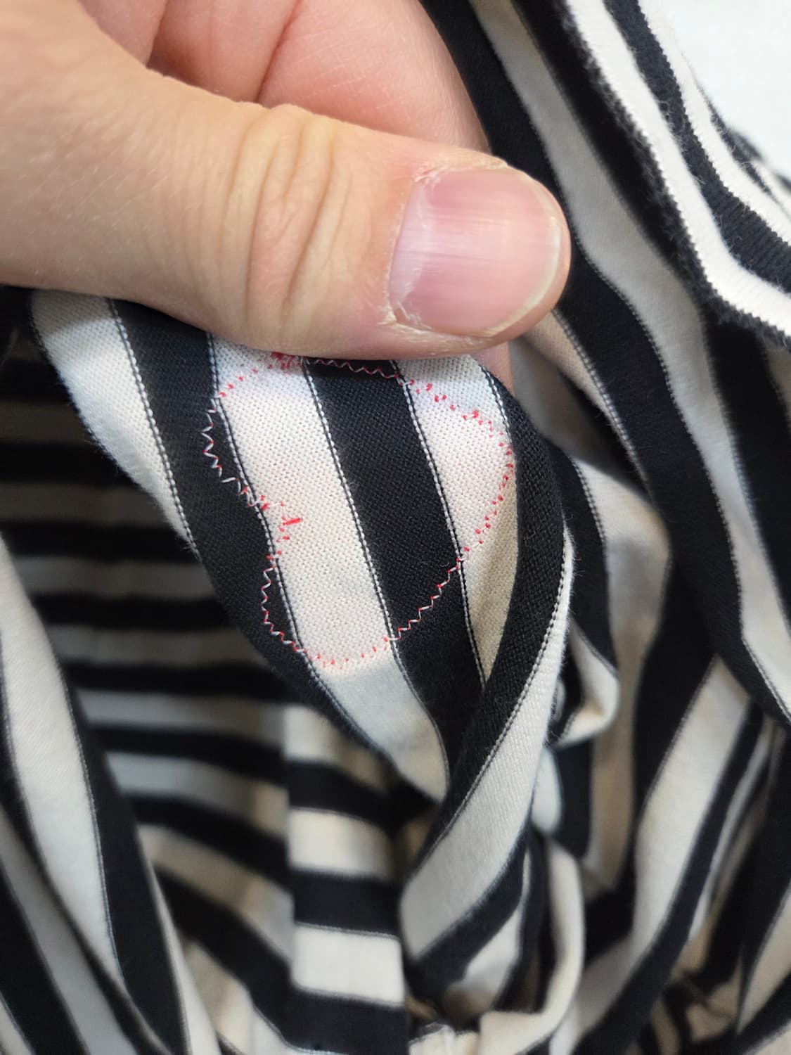 꼼데가르송 여성 스트라이프 롱슬리브 긴팔 L 상품이미지7