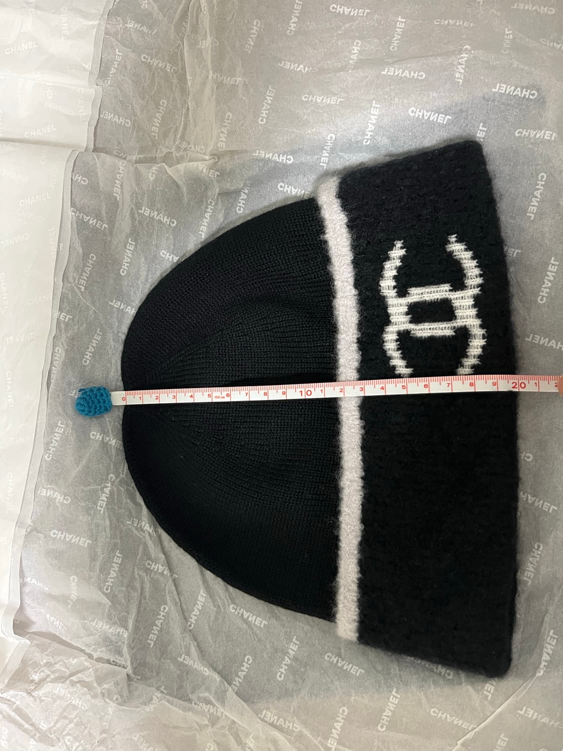 샤넬 24 울캐시 비니 1회착 (본품,상자O) 상품이미지5