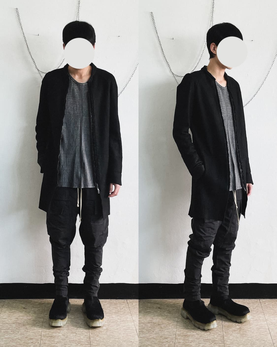 살바토레 산토로 스카스티치 아티저널 램스킨 코트 상품이미지1