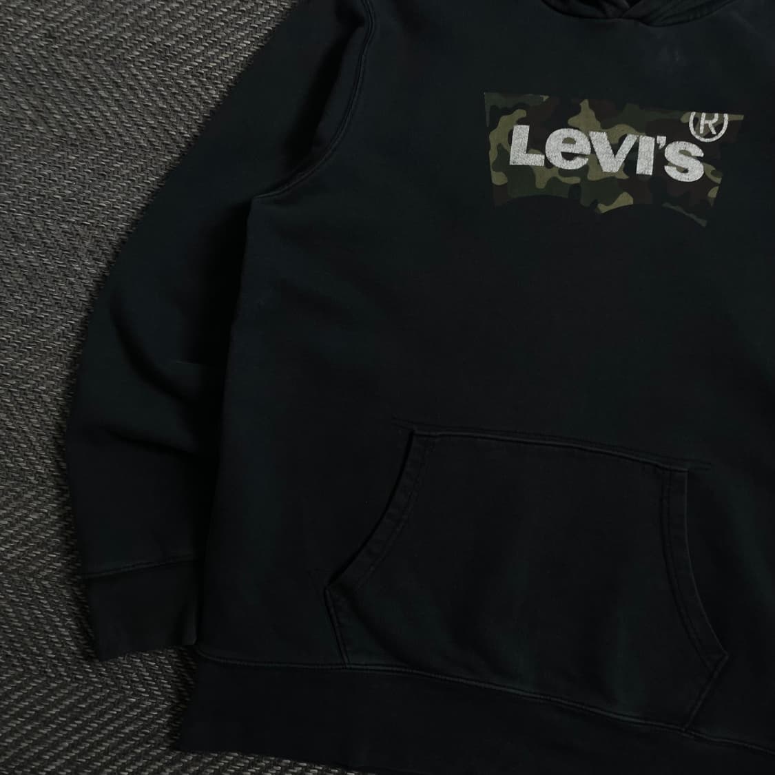 리바이스 밀리터리 로고 블랙 후드 티셔츠y 4236 상품이미지4