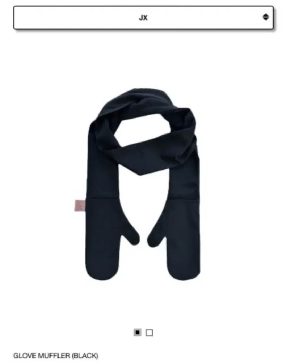 (미개봉) 지초이 jx 글러브 머플러 블랙 상품이미지1