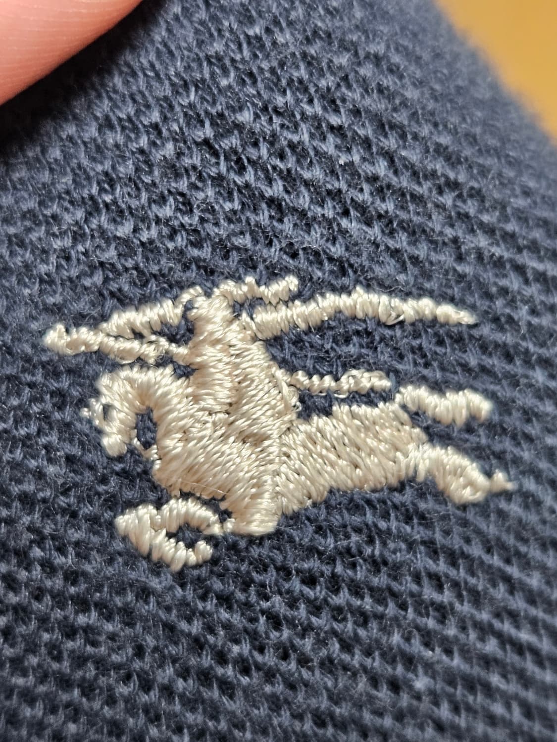 90s 버버리 피케 카라티셔츠. M사이즈. 상품이미지2