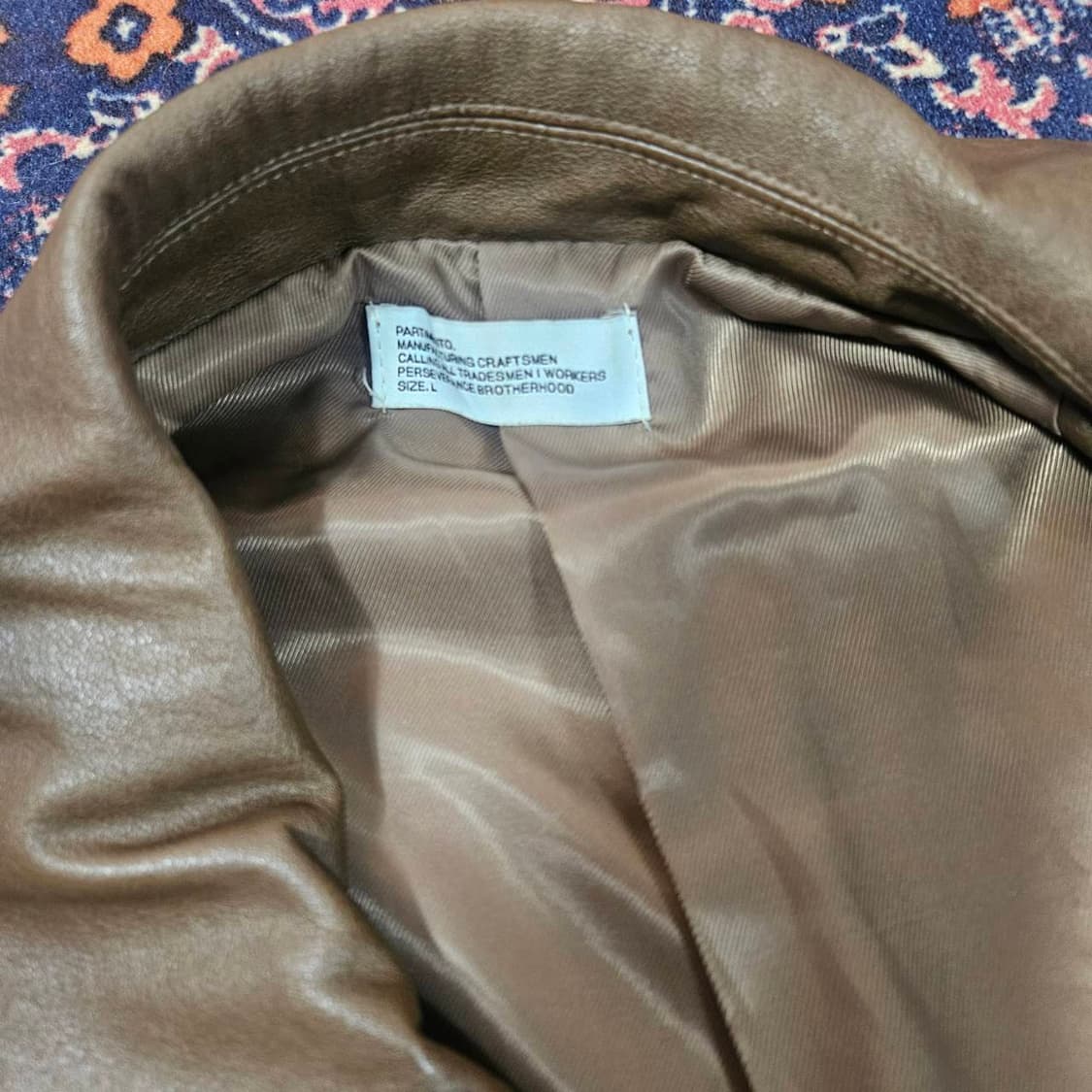 파르티멘토 비건 싱글 레더자켓 L size 상품이미지8