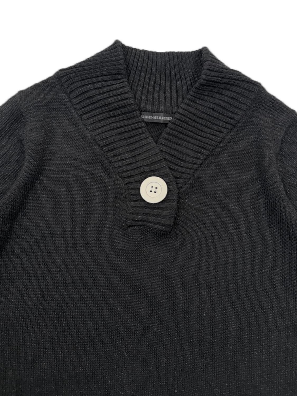 빈티지 LIGHT HEARTED 블랙 포인트 니트 상품이미지2