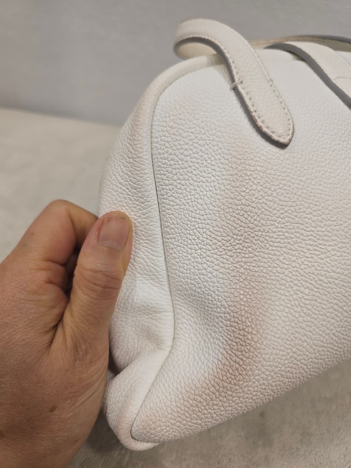 분크 토크 토트 스몰 라이트 베이지/화이트 토트백 가방 상품이미지9