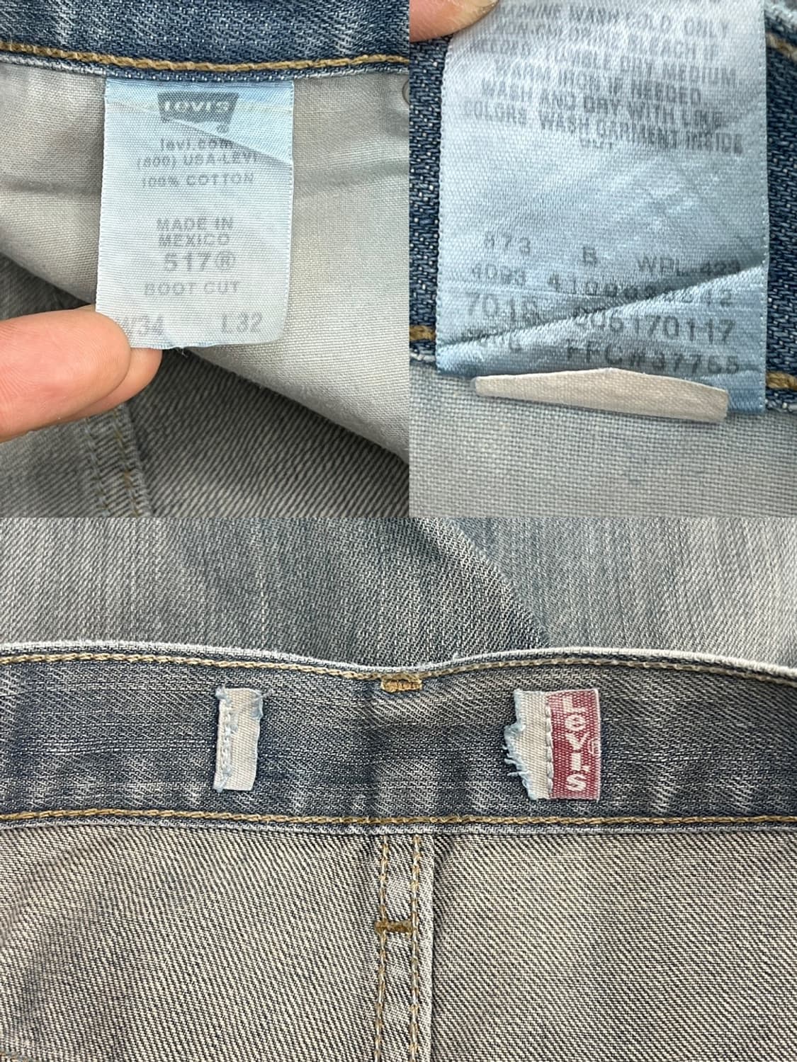 리바이스 00s 517 데님 팬츠 / 34 x 33 상품이미지6