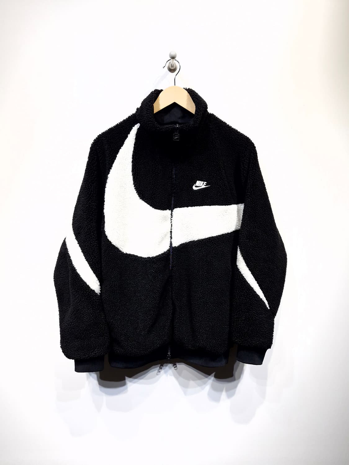 나이키 NIKE 빅스우시 리버시블 플리스 후리스 검흰_M 상품이미지2