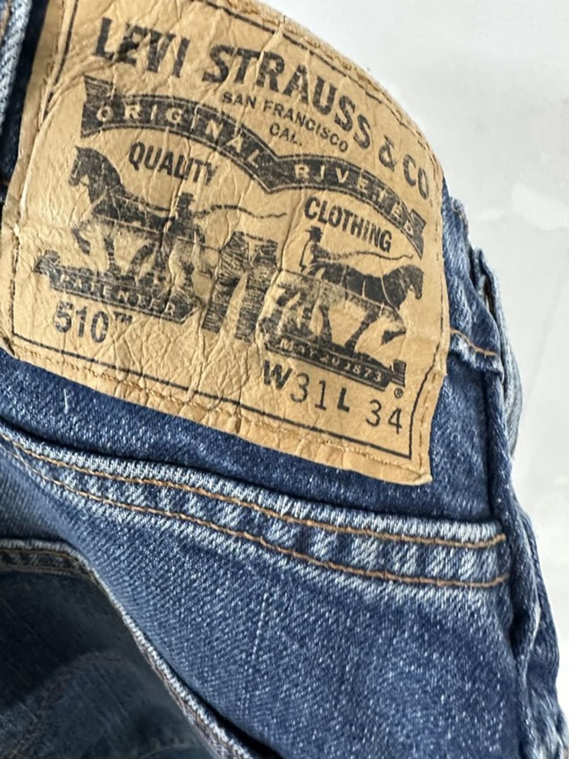 [W31L34] LEVI'S 리바이스510 오렌지탭 복각 상품이미지5