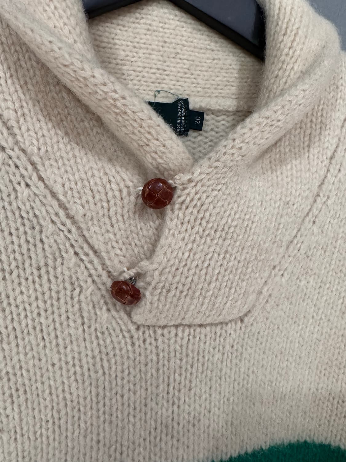 90s 폴로랄프로렌 허드슨베이 숄카라 니트 상품이미지5