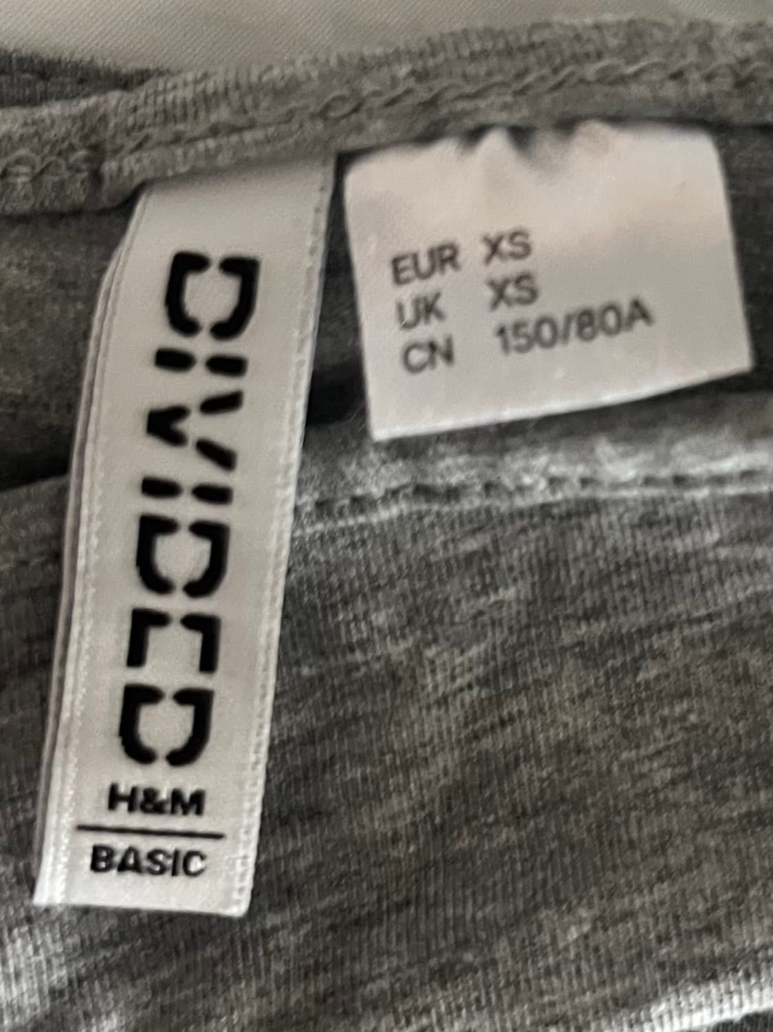 H&M 그레이 슬리브리스 XS 상품이미지3