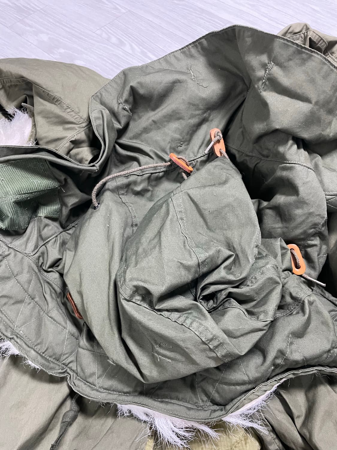 m65 피쉬테일og 오리지널 라지 초기형 개파카 풀세트 상품이미지7