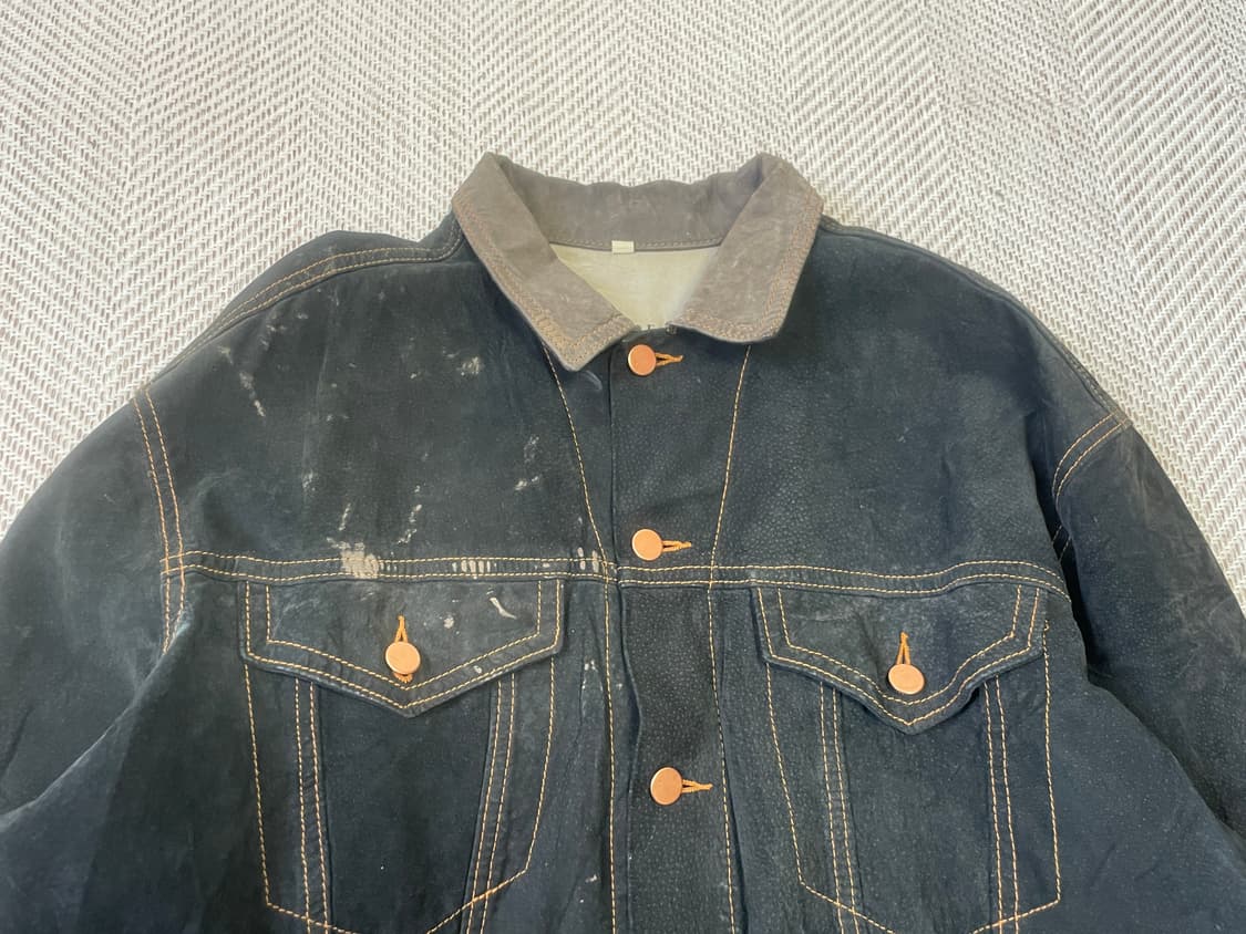 Pegabo 페가보 워셔블 스웨이드 트러커 재킷 J03404 상품이미지3