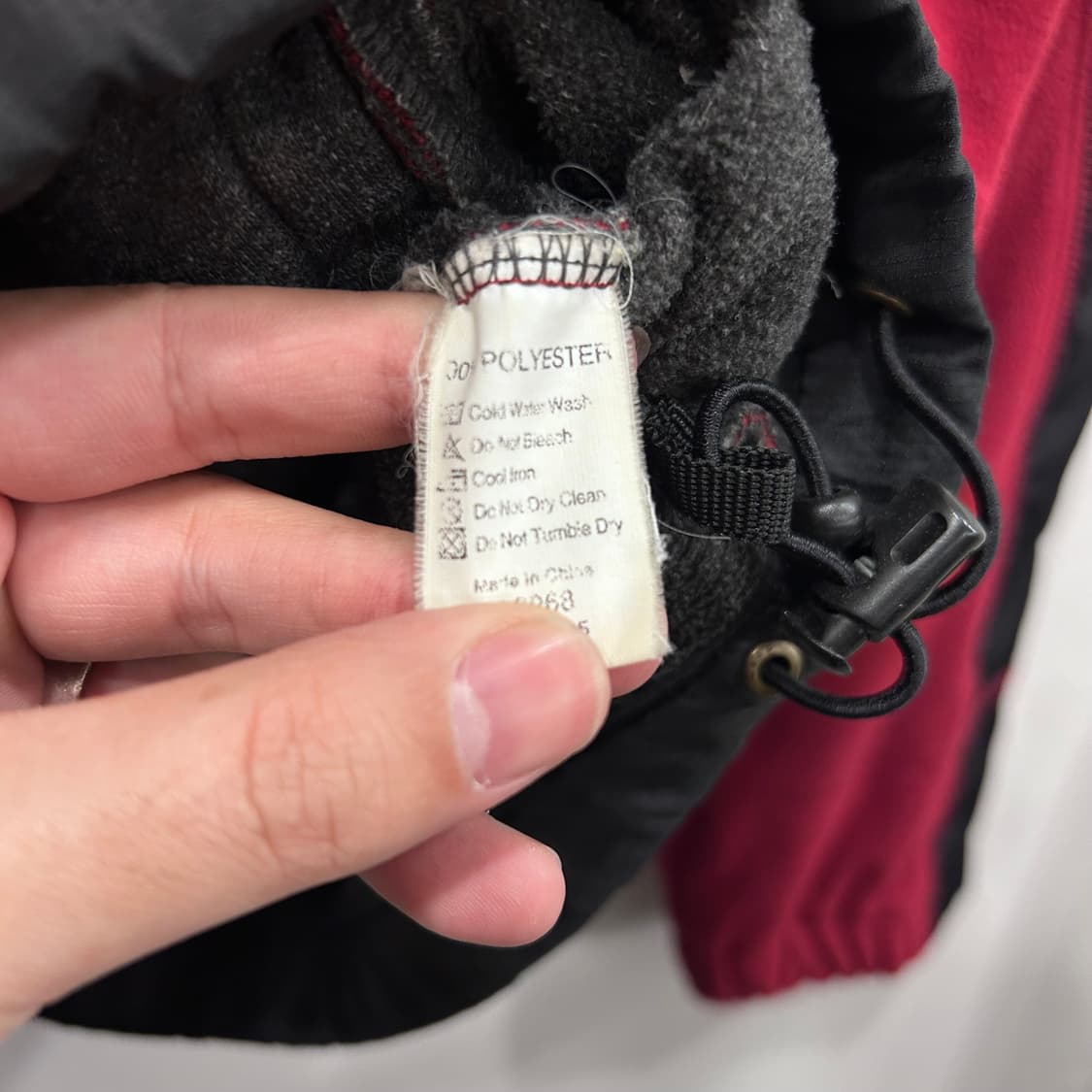 지프 나일론 배색 패치로고 경량 플리스 집업 상품이미지4