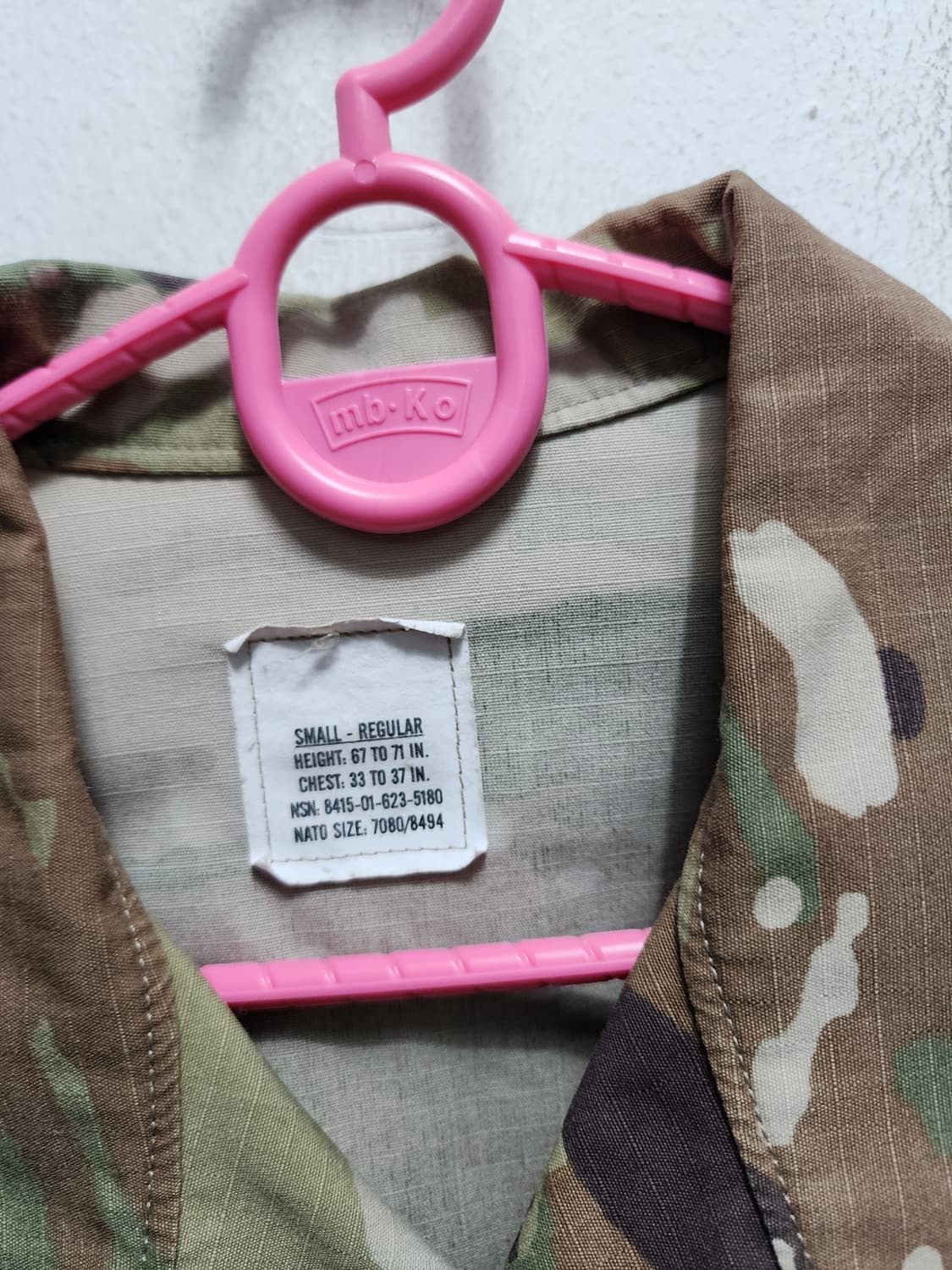 미군 캠프캡 ocp 군복 상의 상품이미지8