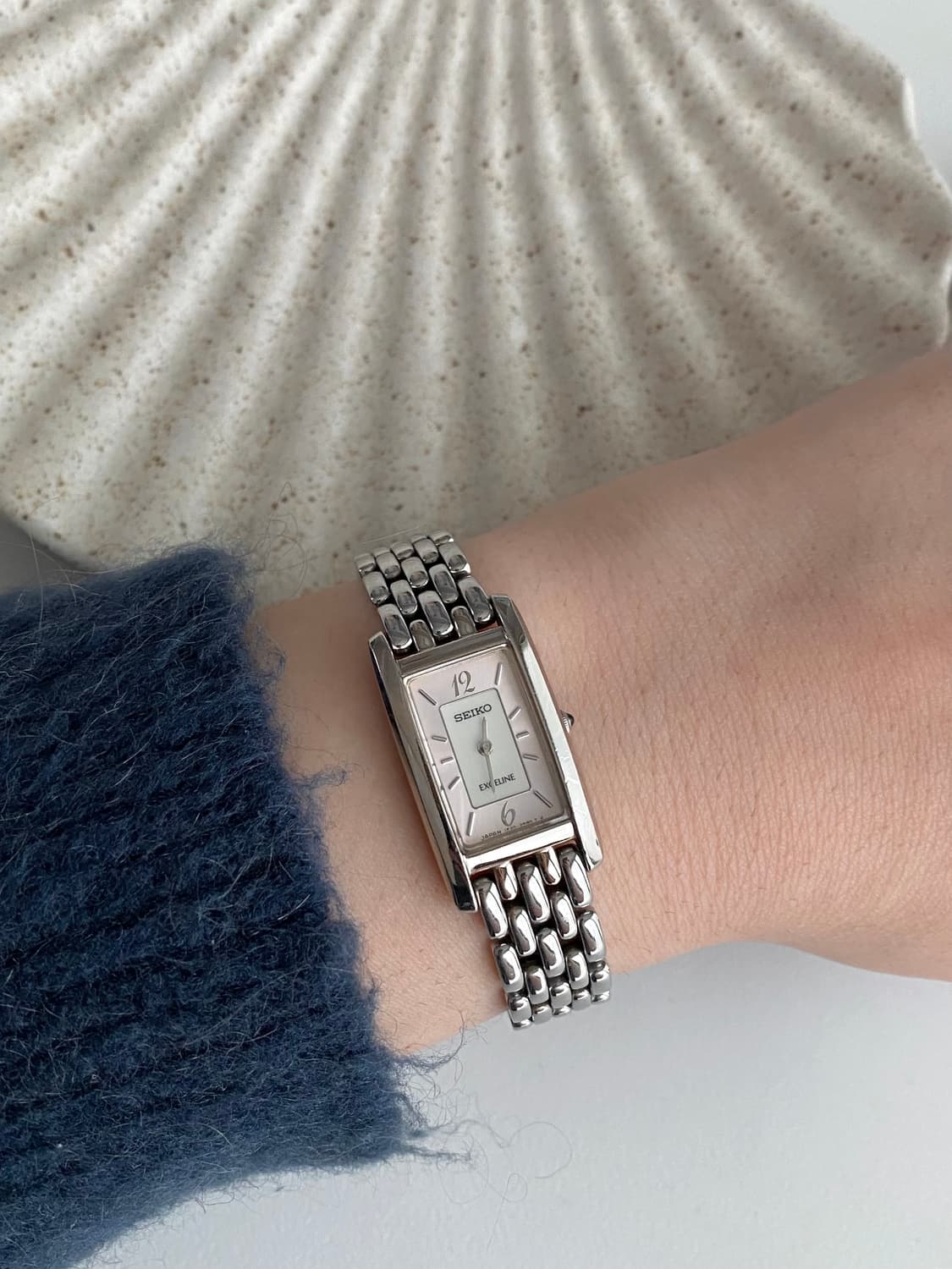 Seiko 세이코 exceline 엑셀린 스퀘어 쿼츠 핑크 상품이미지7