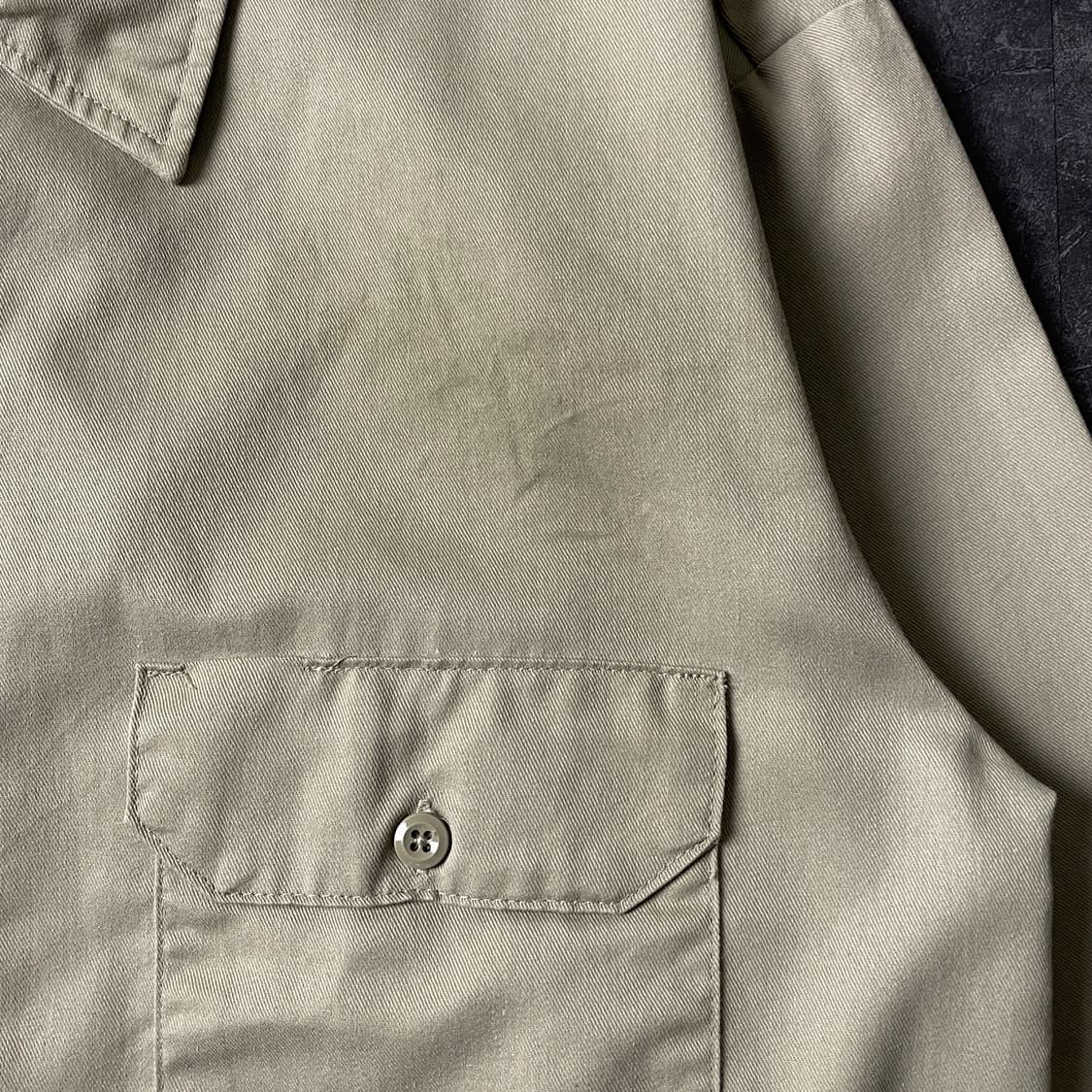 DICKIES 디키즈 빈티지 베이지 플랩포켓 워크 셔츠 A00798 상품이미지4