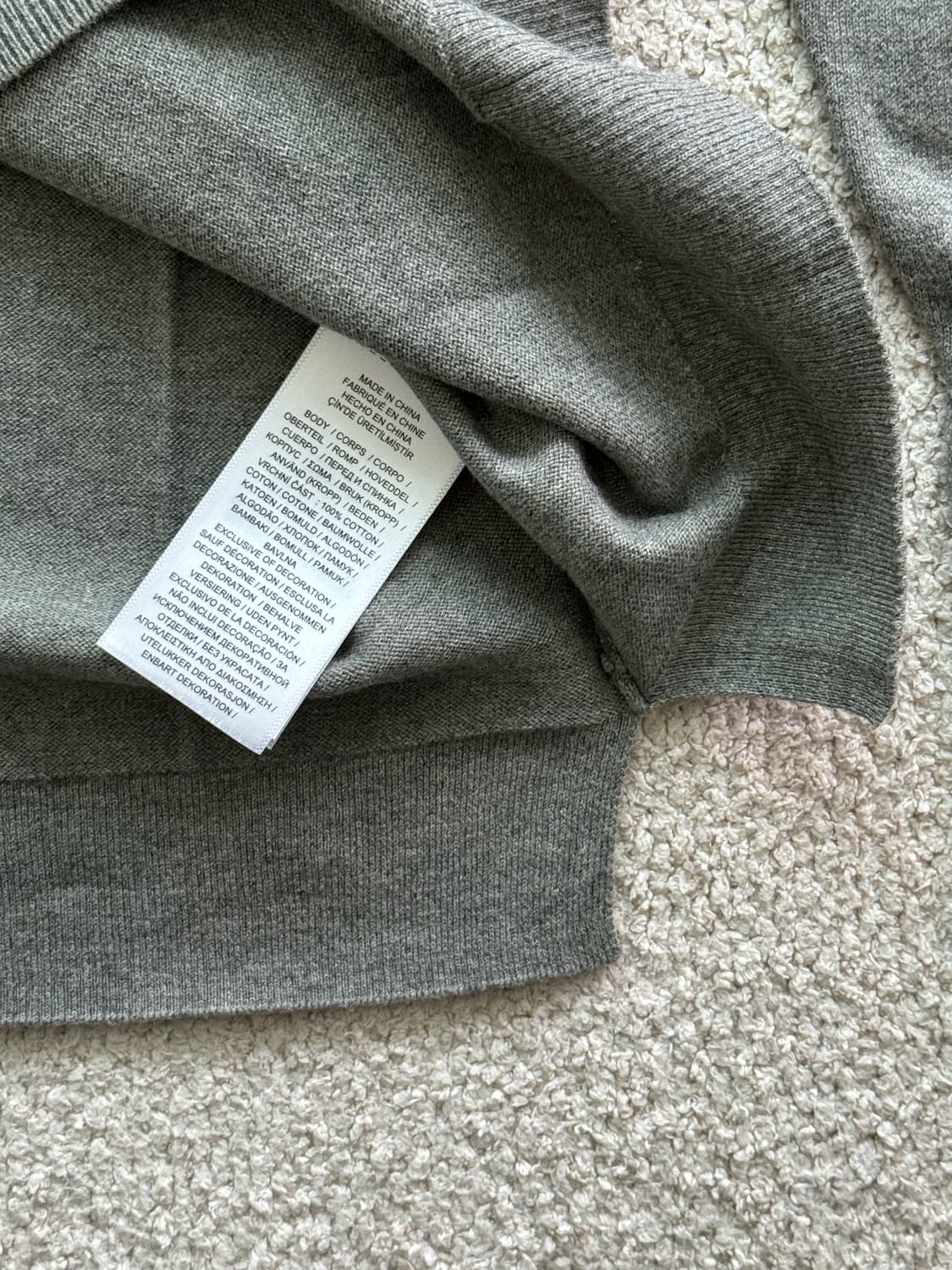 (새상품/정품) 폴로 피마코튼 라운드니트(여성XS) 상품이미지4