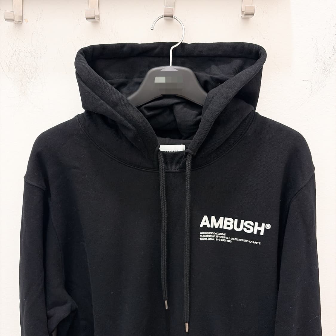 (정품/새상품) AMBUSH 앰부쉬 남성 블랙 로고 후드 상품이미지2