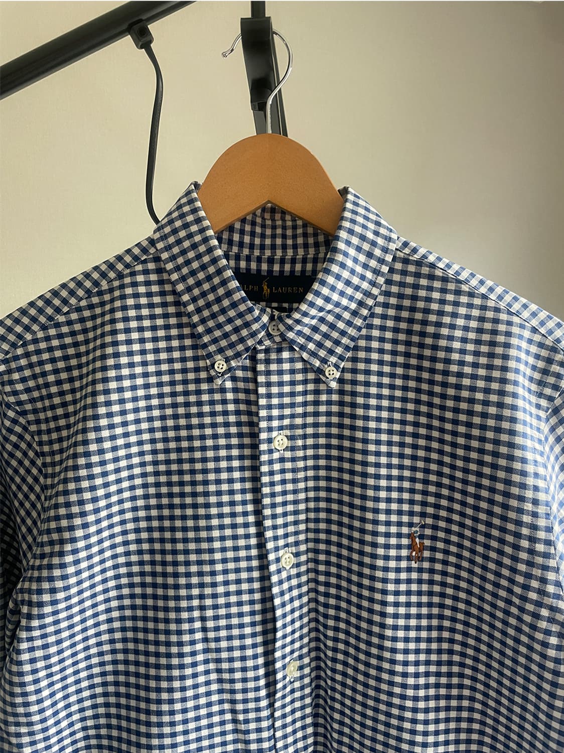 폴로 랄프로렌 블루 체크셔츠 상품이미지5