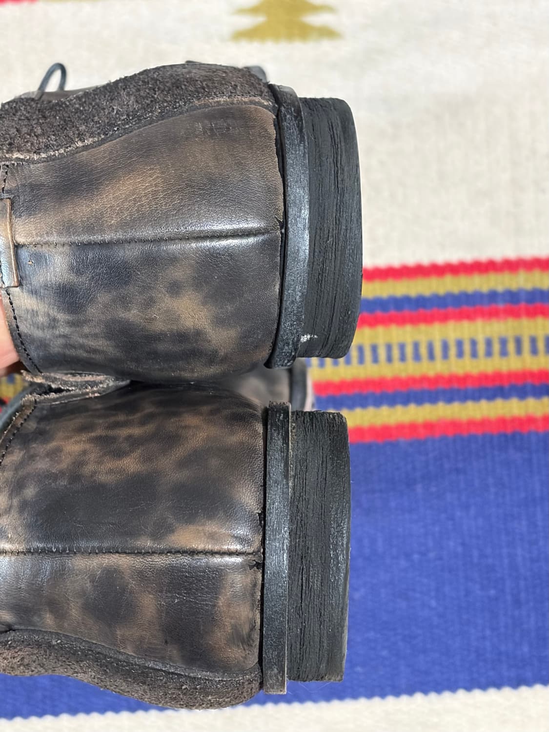 훕데두 그런지 패치워크 다크 카모 부츠 상품이미지6