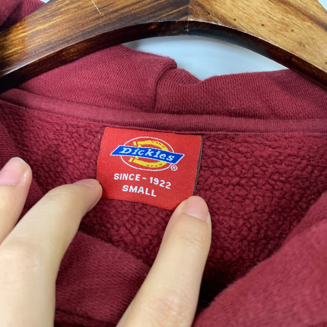 디키즈 y2k 와투케 usa 버건디 후드티 상품이미지8