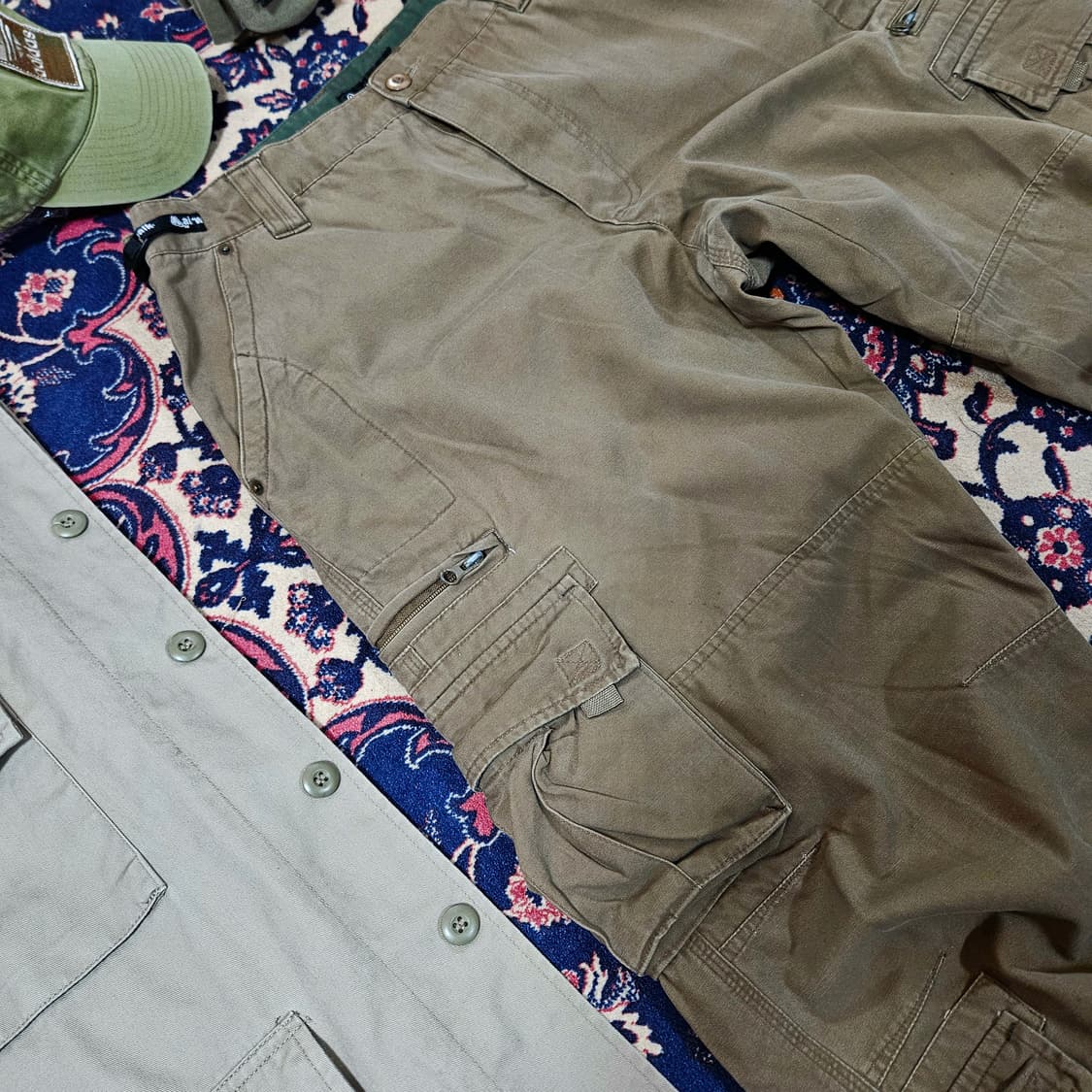 Vintage 90's Air Walk 멀티포켓 워시드 카코팬츠 Free 상품이미지2