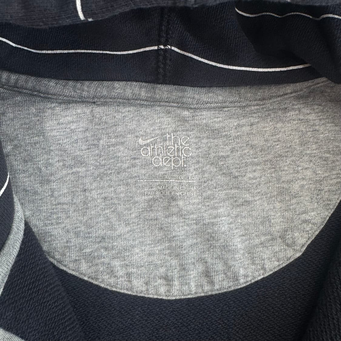 Nike 나이키 스트라이프 블랙 후드집업   상품이미지6