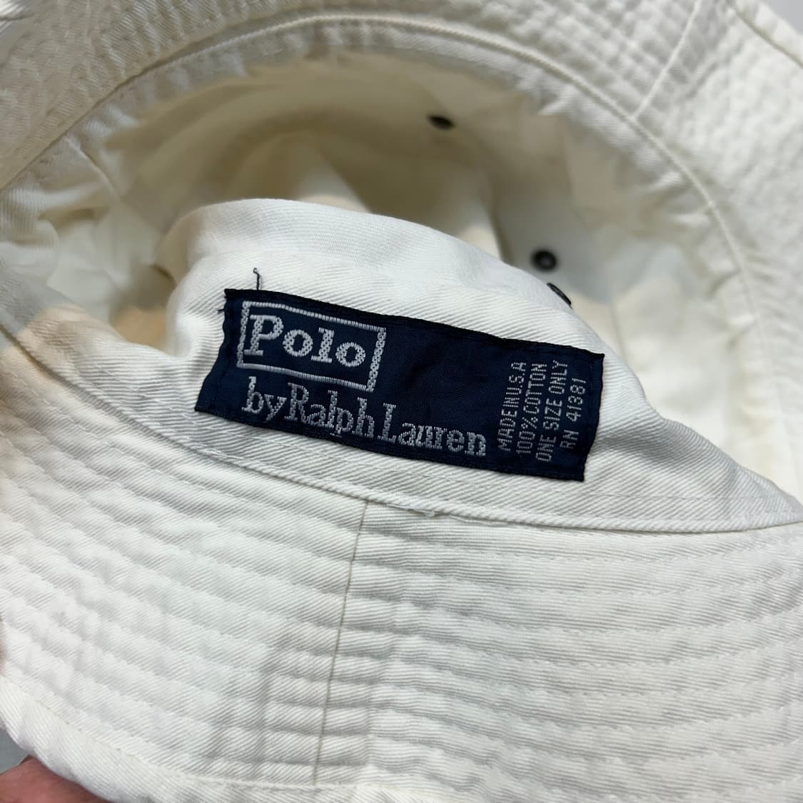 폴로 랄프로렌 트윌 코튼 버킷햇 90's USA 상품이미지8