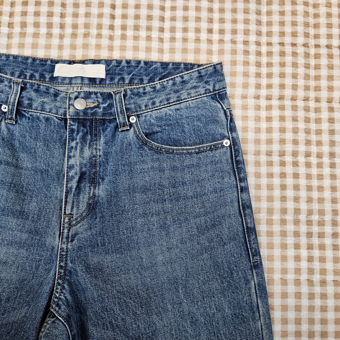 플랙 와이드 데님 청바지 남자32 상품이미지3