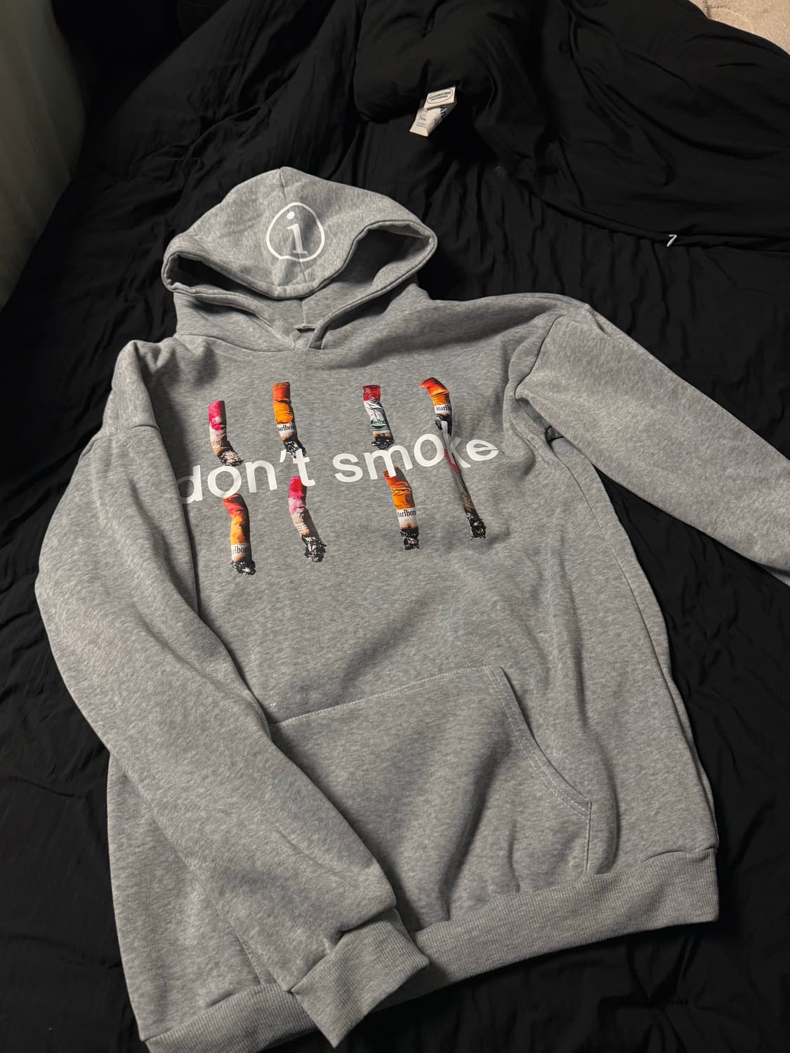 Don’t smoke hoodie 후드티 gray  상품이미지1
