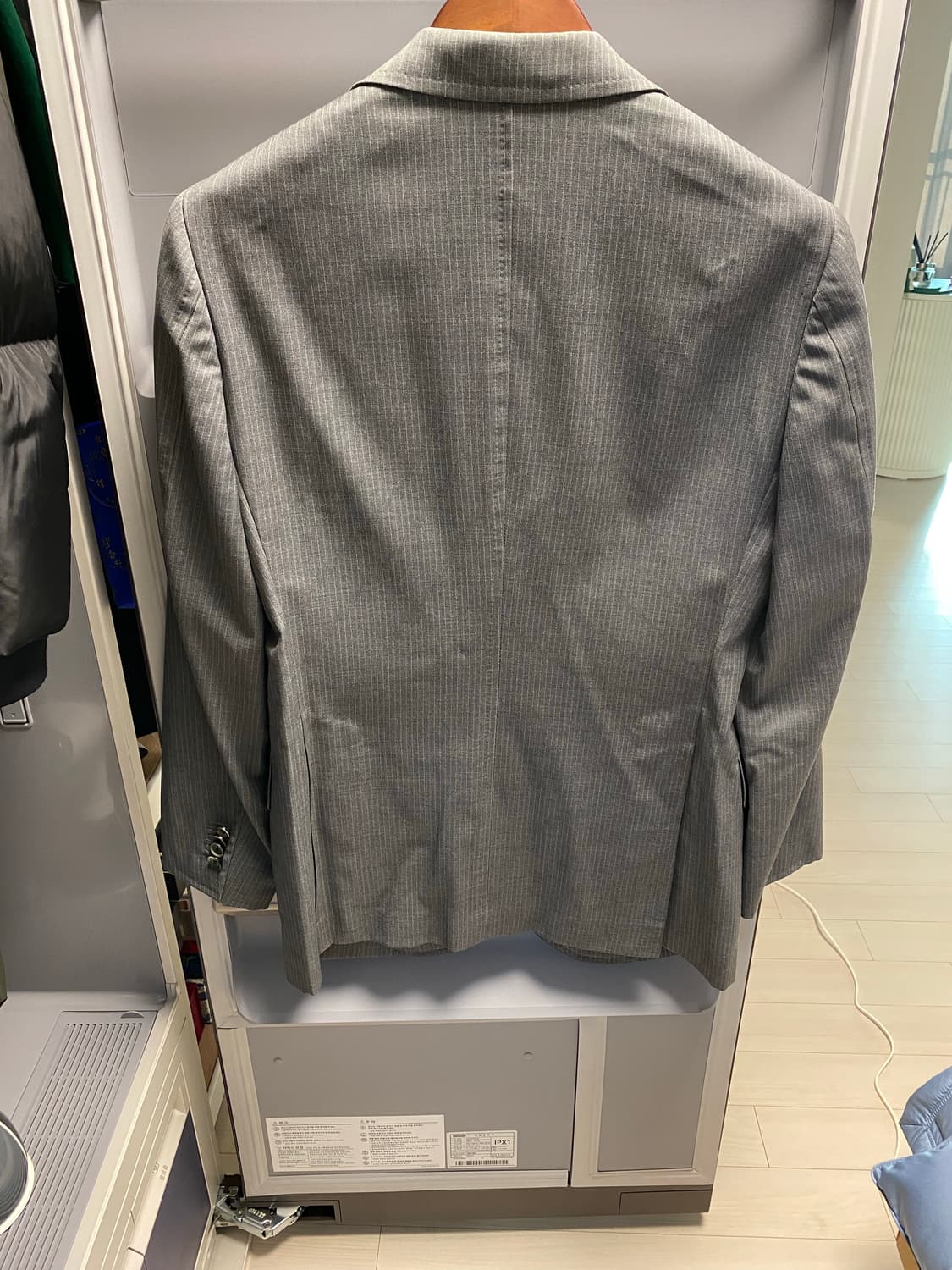 란스미어 정장 셋업 (그레이 스트라이프 48R) 상품이미지4