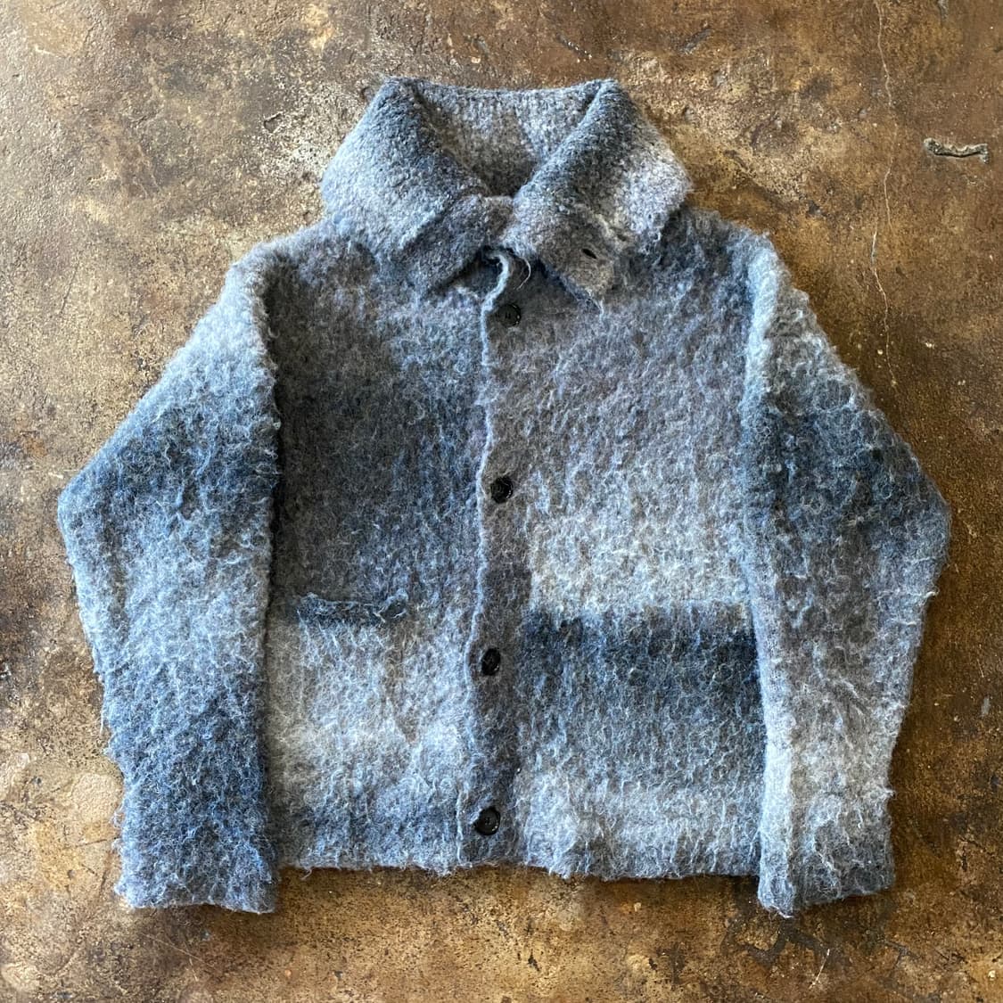 (M) KAMIYA Sailor-Collar Knit Jacket 상품이미지1