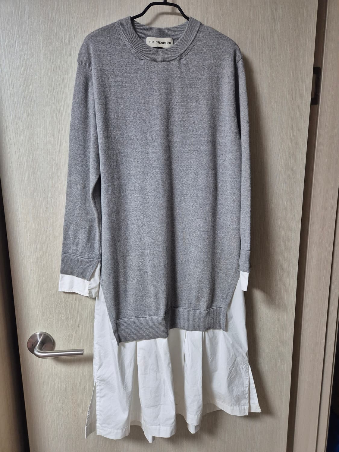 톰그레이하운드 레이어드 롱 니트 원피스 (21년) 한섬 상품이미지1