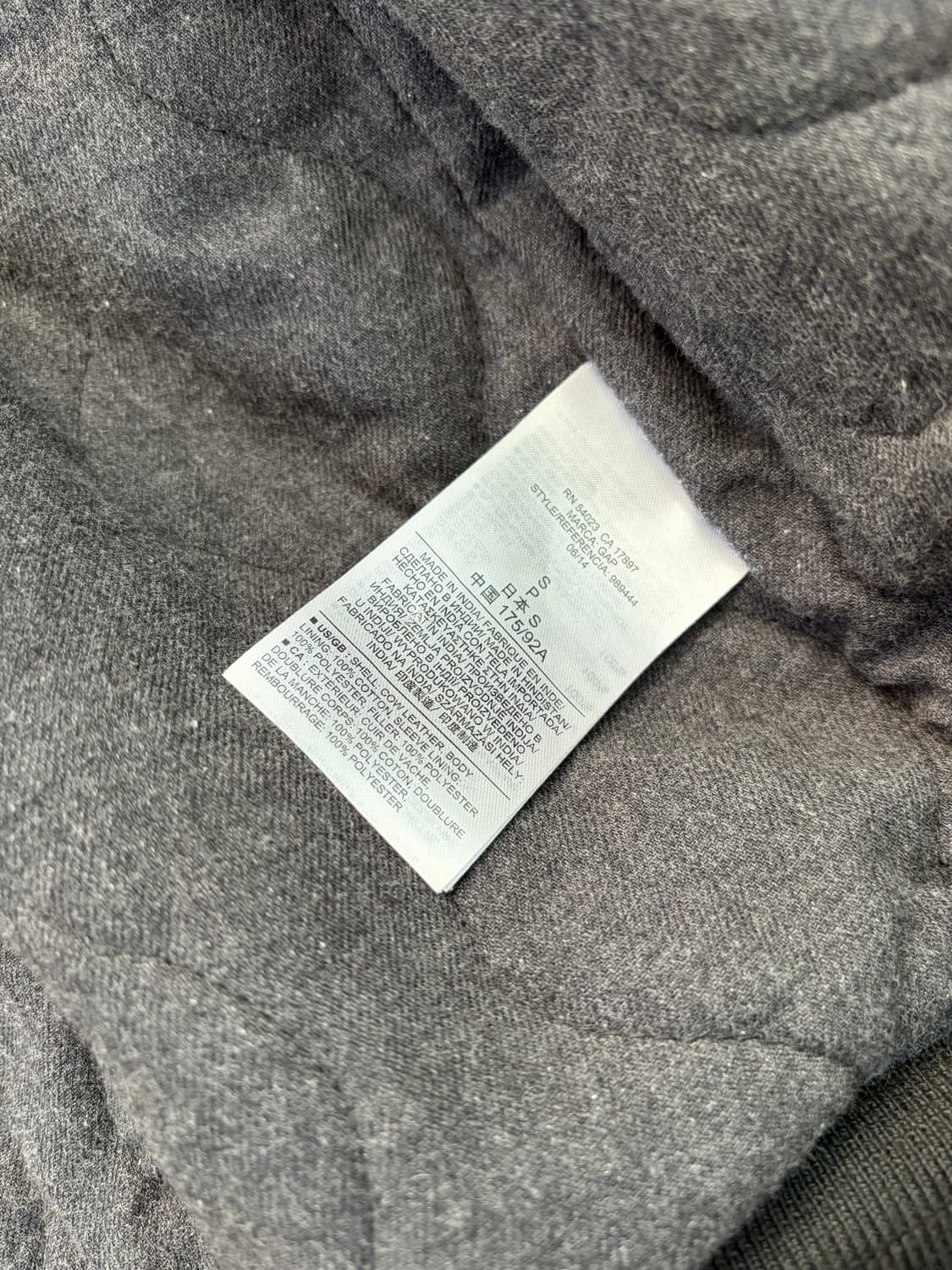 갭 레더 가죽 봄버 자켓 상품이미지6