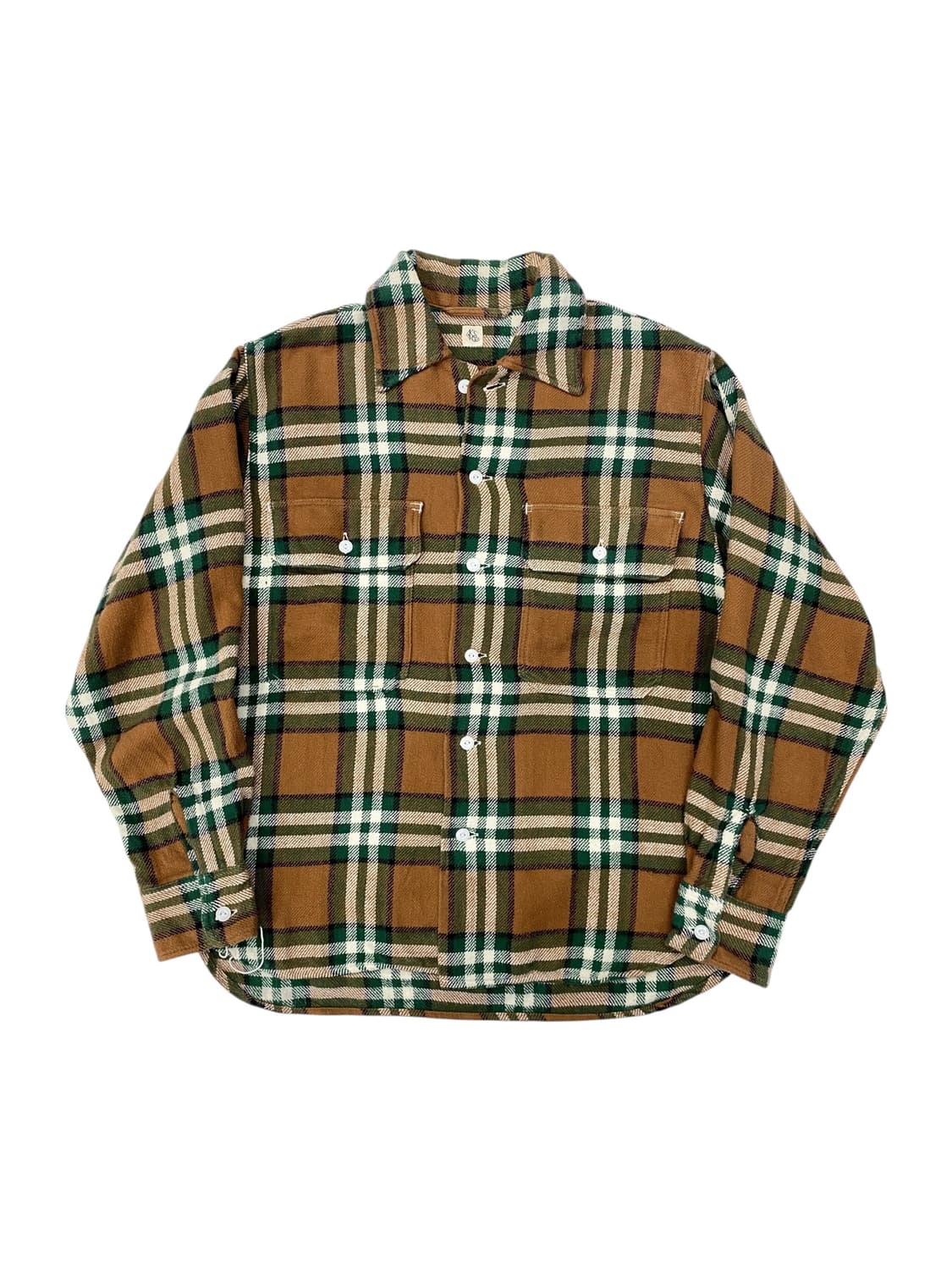 캡틴 선샤인 플란넬 유틸리티 오픈 칼라 셔츠 상품이미지1