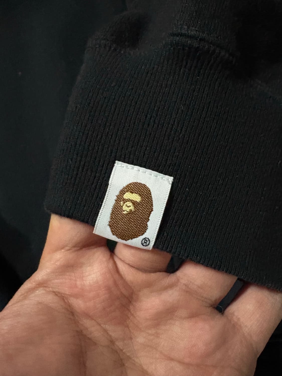 베이프 원포인트 샤크후드집업 L (릴렉스드핏) 판매합니다 상품이미지7