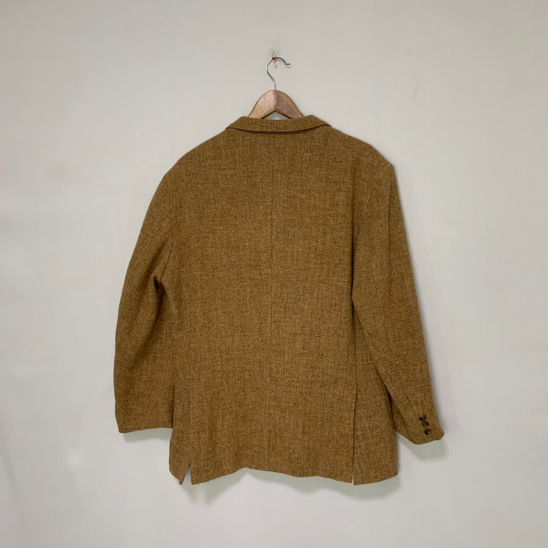 해리스트위드X제이프레스 카멜 브라운 빈티지 남성 울 자켓 상품이미지4