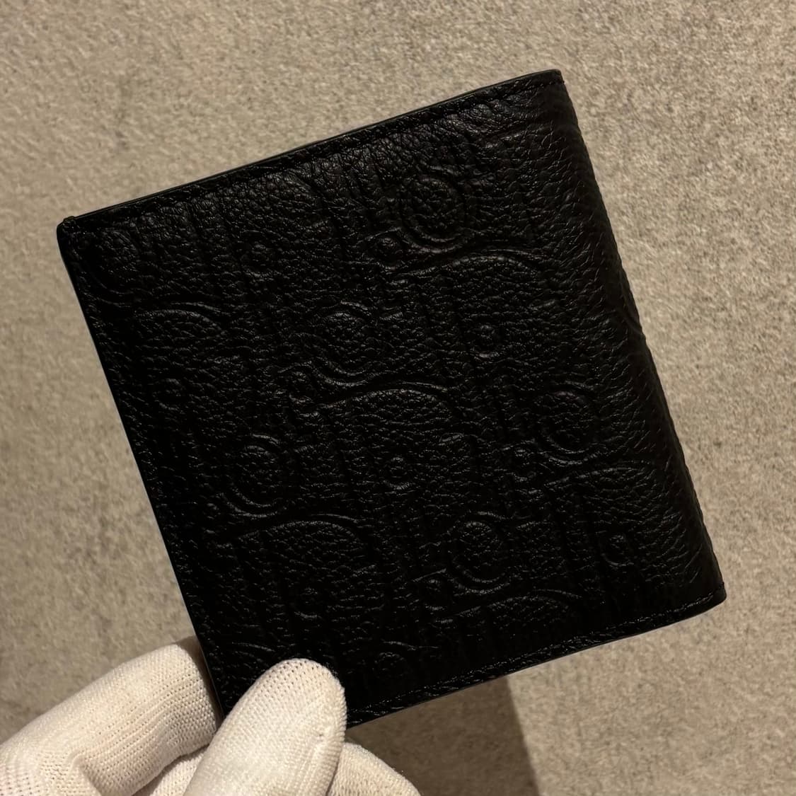 S OS사이즈 디올 그래비티 바이폴드 반지갑 블랙 상품이미지2